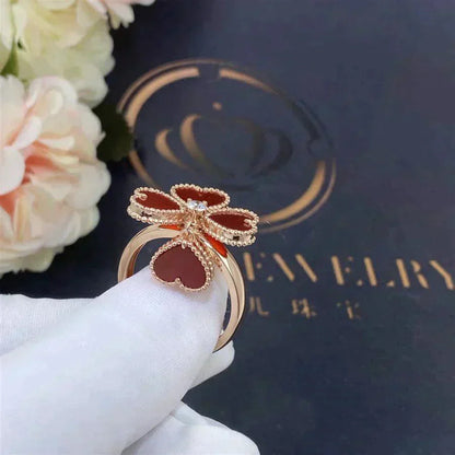 [Clara Jewels]SWEET CLOVER CARNELIAN RING