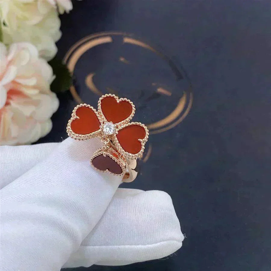 [Clara Jewels]SWEET CLOVER CARNELIAN RING