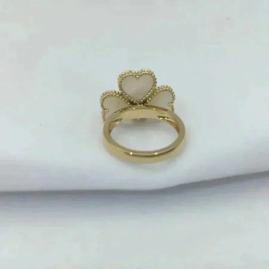 [Clara Jewels]SWEET CLOVER WHITE MOP RING