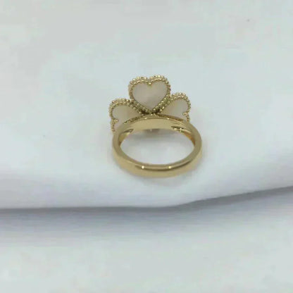 [Clara Jewels]SWEET CLOVER WHITE MOP RING