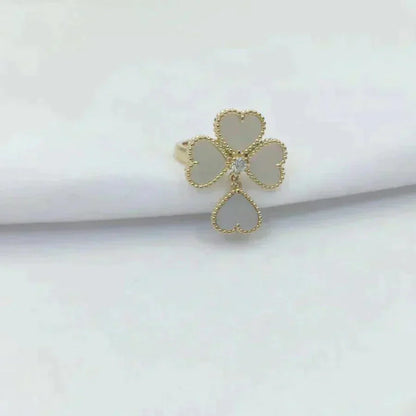 [Clara Jewels]SWEET CLOVER WHITE MOP RING
