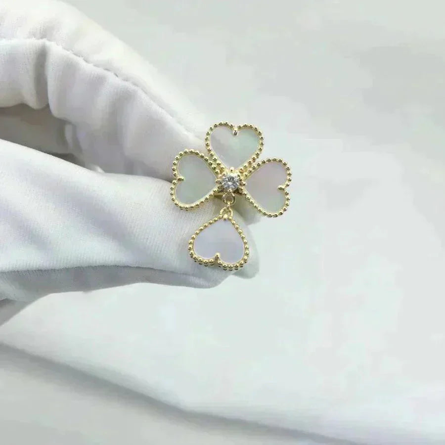 [Clara Jewels]SWEET CLOVER WHITE MOP RING