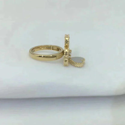 [Clara Jewels]SWEET CLOVER WHITE MOP RING