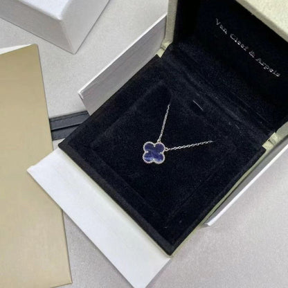 [Clara Jewels]CLOVER 15MM PIETERSITE NECKLACE SILVER