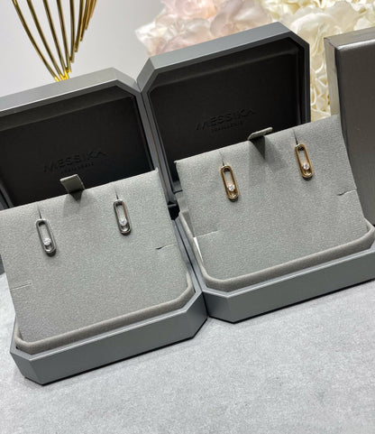 [Clara Jewely]MOVE UNO SMALL 1 DIAMOND EARRINGS
