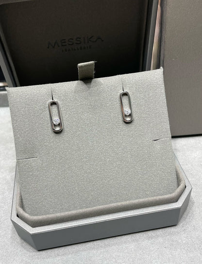 [Clara Jewely]MOVE UNO SMALL 1 DIAMOND EARRINGS