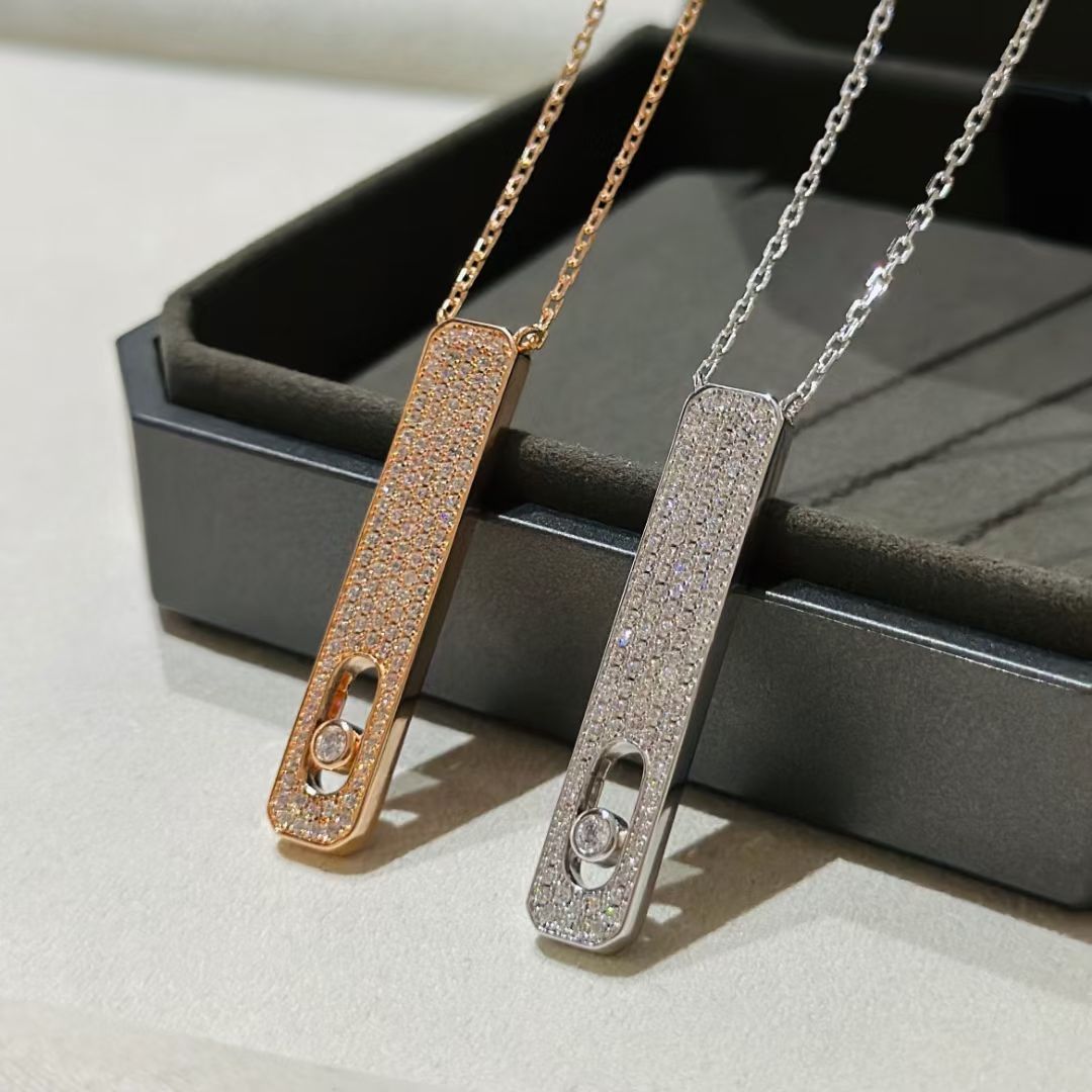 [Clara Jewely]MY FIRST DIAMOND PAVED NECKLACE