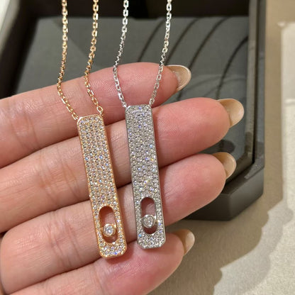[Clara Jewely]MY FIRST DIAMOND PAVED NECKLACE
