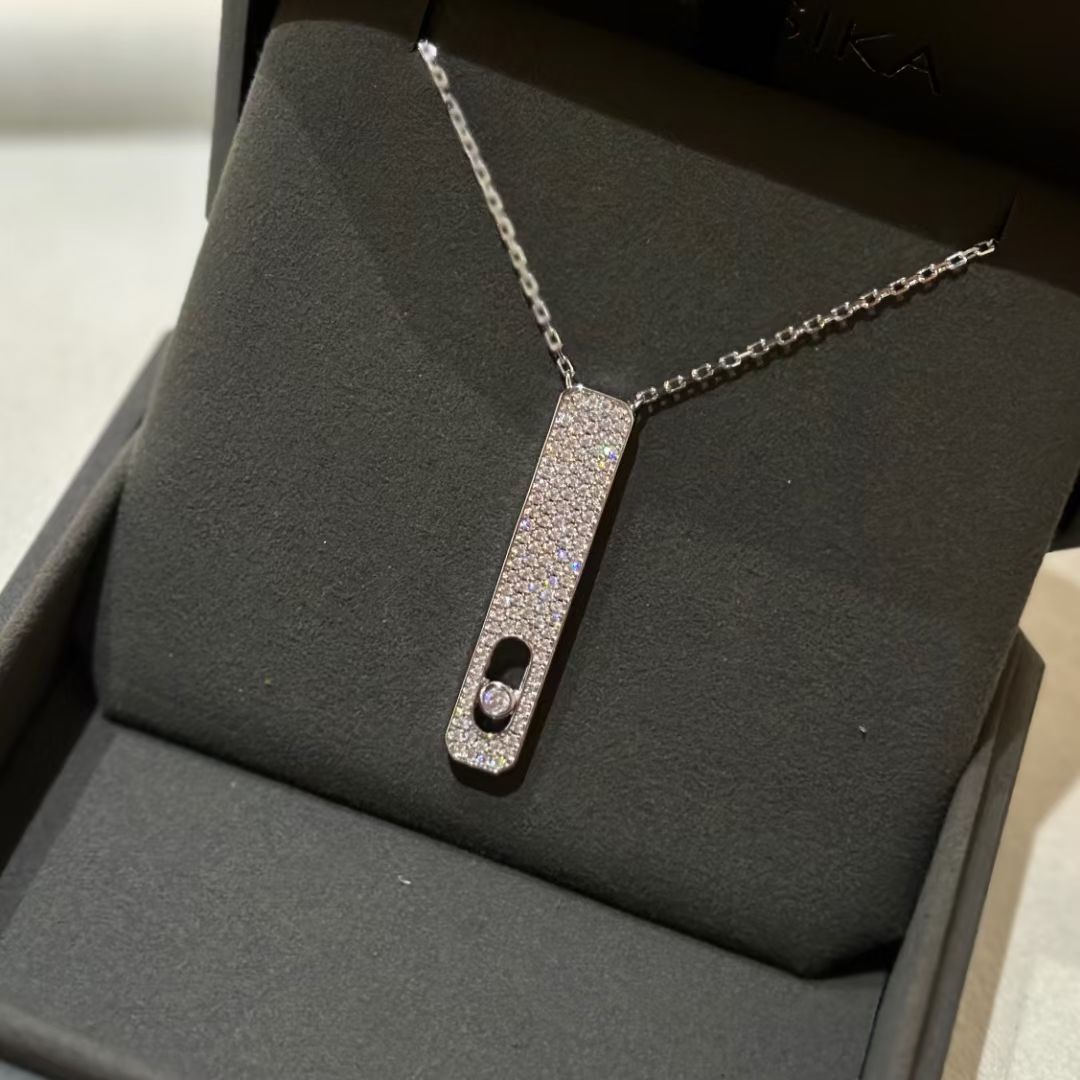 [Clara Jewely]MY FIRST DIAMOND PAVED NECKLACE