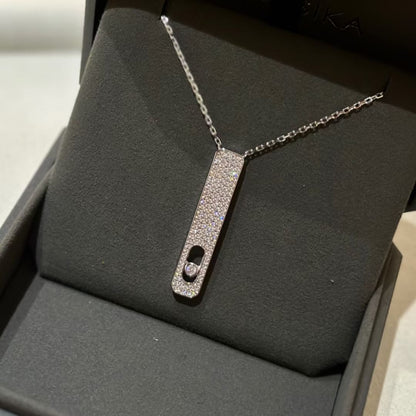 [Clara Jewely]MY FIRST DIAMOND PAVED NECKLACE