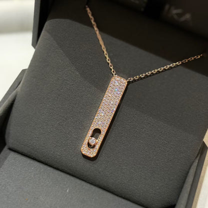 [Clara Jewely]MY FIRST DIAMOND PAVED NECKLACE