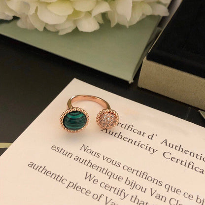 [Clara Jewels]PERLEE COULEURS DIAMOND ROSE GOLD BETWEEN THE FINGER RING