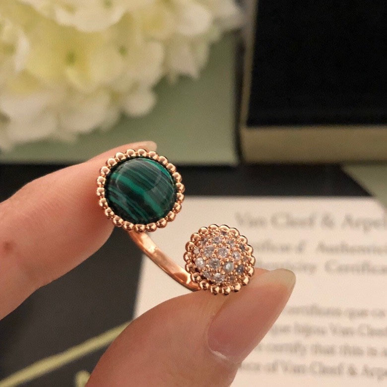 [Clara Jewels]PERLEE COULEURS DIAMOND ROSE GOLD BETWEEN THE FINGER RING