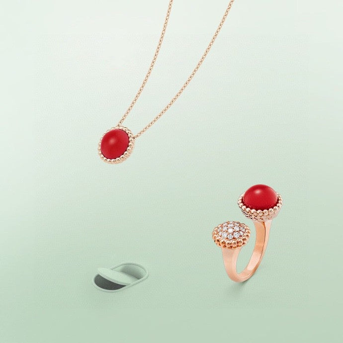 [Clara Jewels]PERLEE COULEURS DIAMOND ROSE GOLD BETWEEN THE FINGER RING