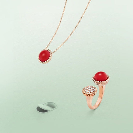 [Clara Jewels]PERLEE COULEURS DIAMOND ROSE GOLD BETWEEN THE FINGER RING