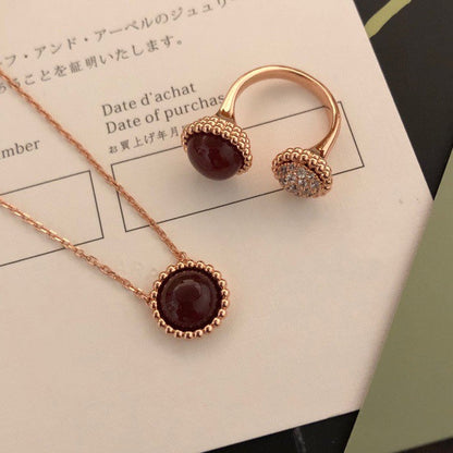 [Clara Jewels]PERLEE COULEURS DIAMOND ROSE GOLD BETWEEN THE FINGER RING