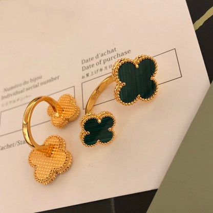 [Clara Jewels]CLOVER BETWEEN THE FINGER RING