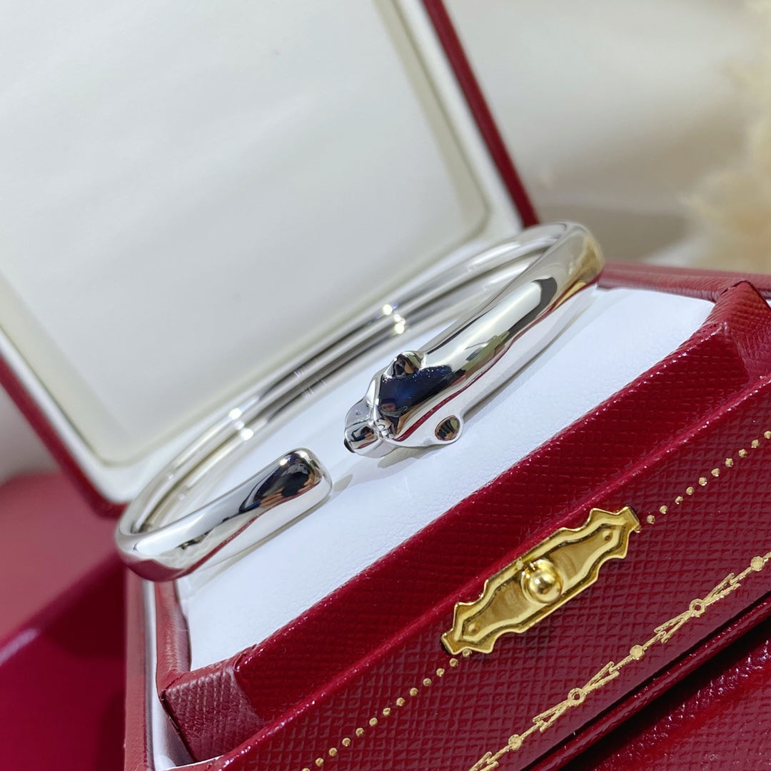 [Clara Jewels]PANTHERE SILVER OPEN BRACELET