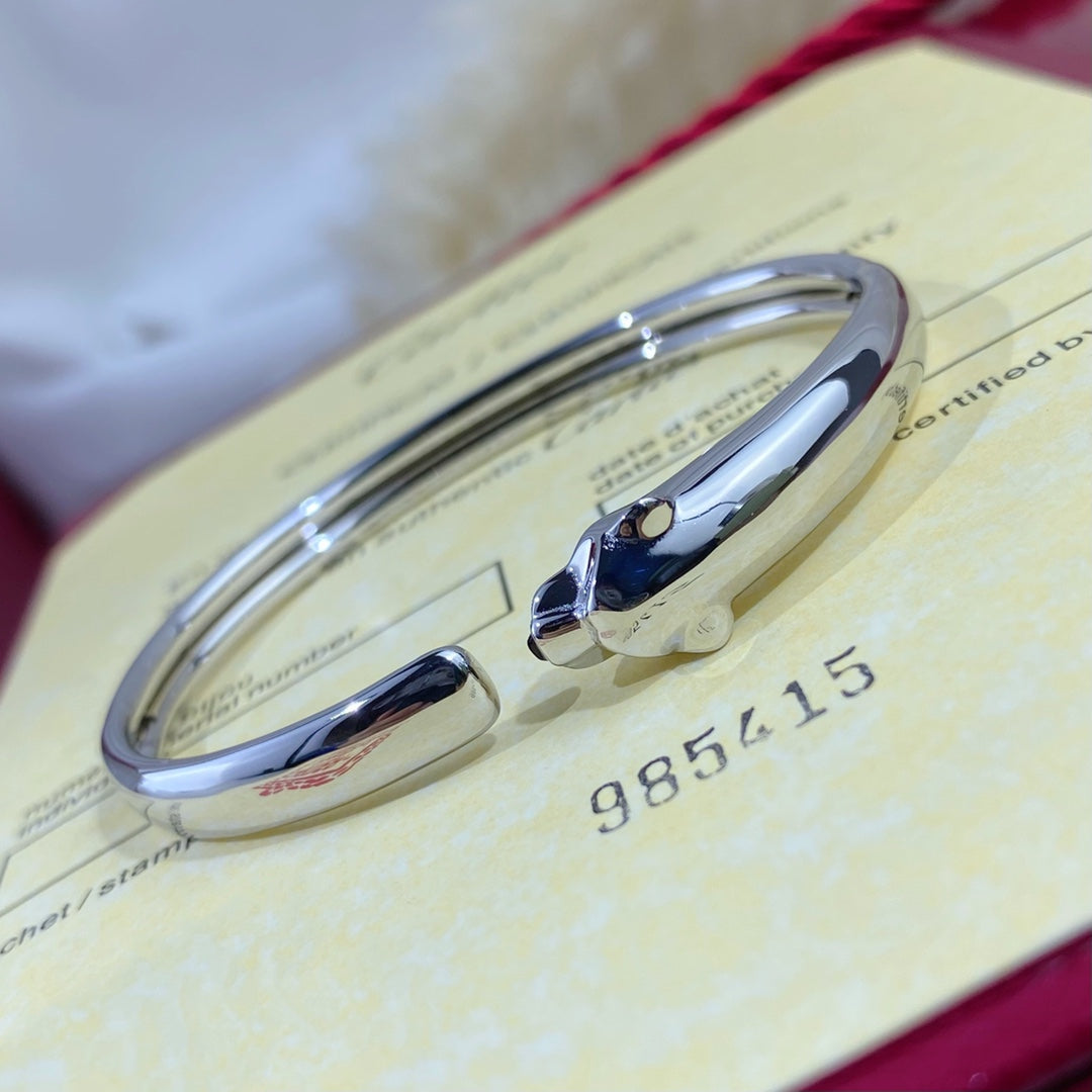 [Clara Jewels]PANTHERE SILVER OPEN BRACELET