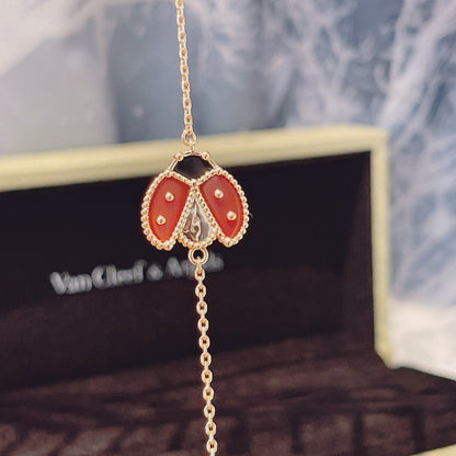 [Clara Jewels]LUCKY SPRING 1 MOTIF PINK GOLD BRACELET