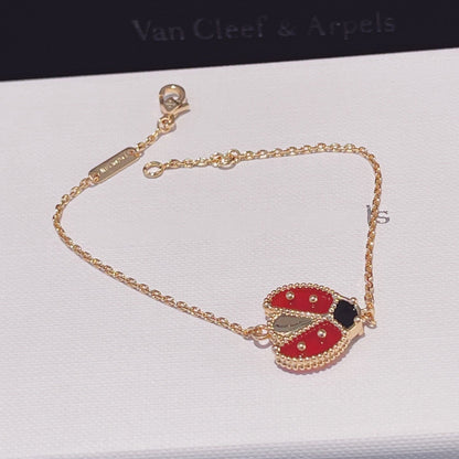 [Clara Jewels]LUCKY SPRING 1 MOTIF PINK GOLD BRACELET
