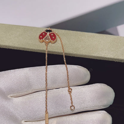 [Clara Jewels]LUCKY SPRING 1 MOTIF PINK GOLD BRACELET