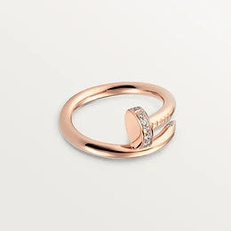 [Clara Jewels]JUSTE RING 2.65MM PINK GOLD DIAMOND
