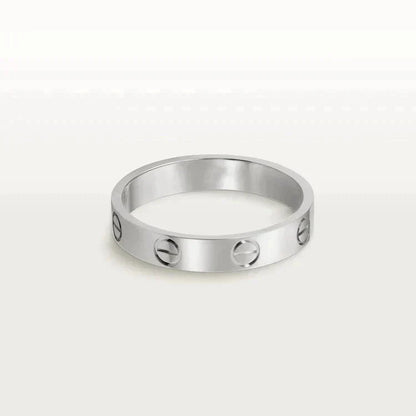 [Clara Jewels]LOVE RING 4MM 1 DIAMOND SILVER