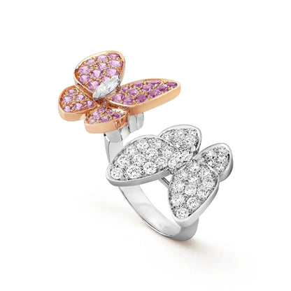 [Clara Jewels]TWIN BUTTERFLY DIAMOND RING